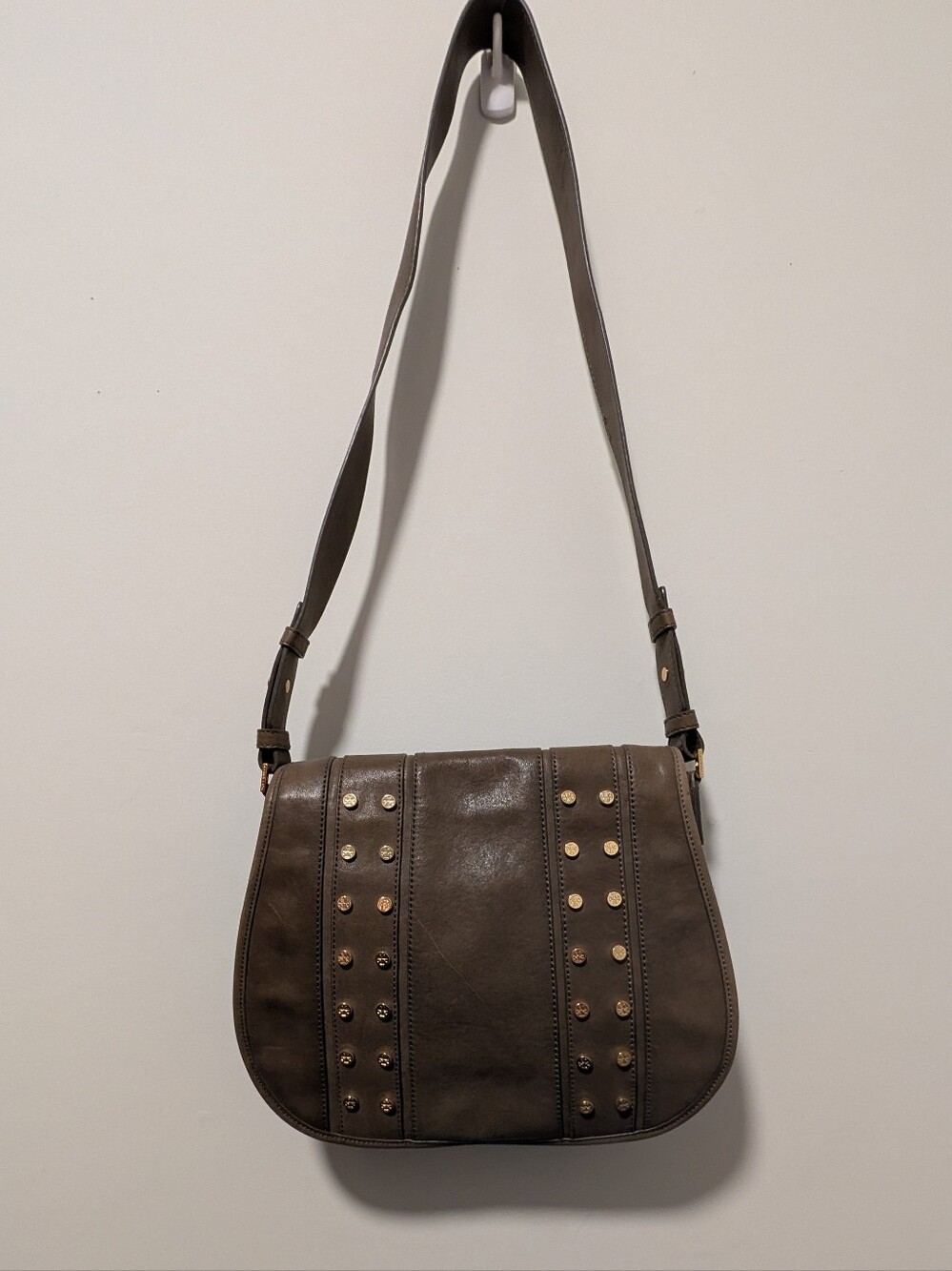 Tory Burch Studded Crossbody Saddlebag